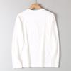 HK Order Cotton Printed Skin-friendly Breathable Long sleeves Shirt Foreign Trade Men's Tail Goods Spring and Autumn round Neck Casual Bottoming Shirt