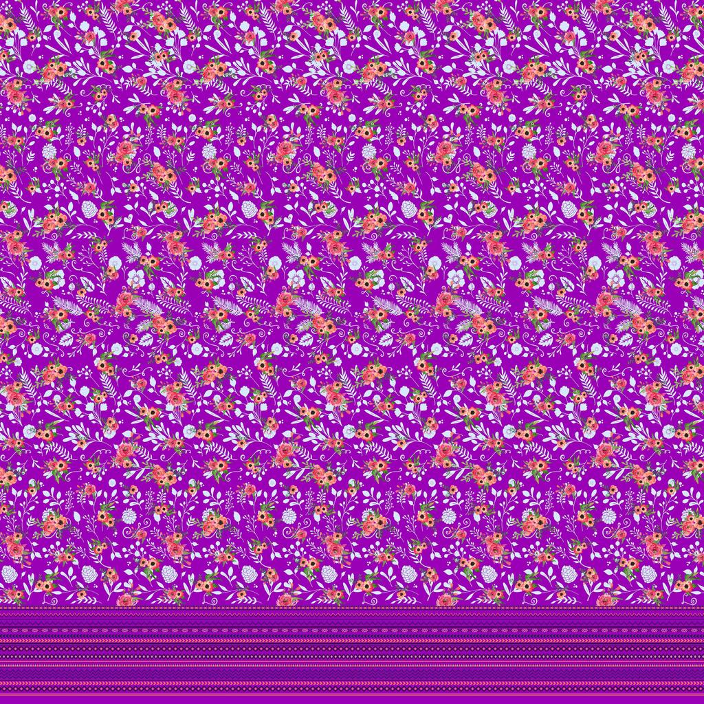 Soimoi Тканина з японським креп-сатином, листям і маком, анемоною, квітковим панно з принтом на метрі 42 дюйма