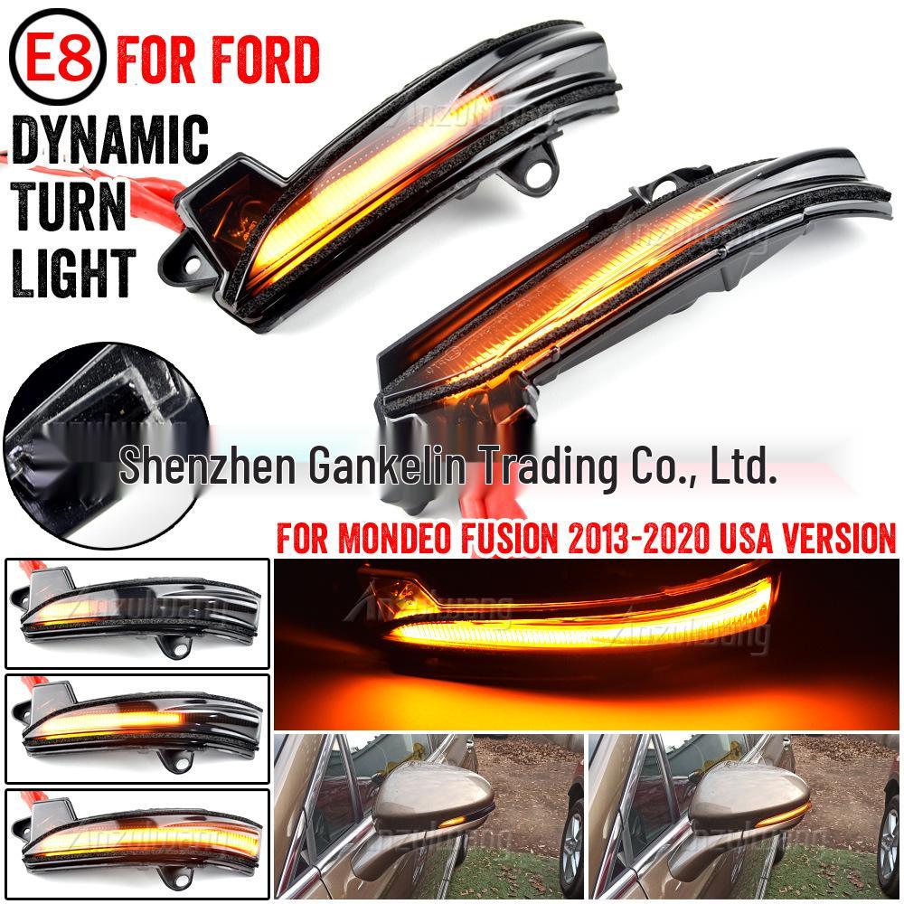 Ford Mondeo 2013-2020 US Yellow Flowing Turn Signal Rearview Mirror Light