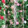 Artificial Rose Vine Hanging Decor for Walls and Ceilings