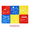 PP Kids' Painting & Drawing Stencil Set - Hollow Plastic Outline Templates for Beginners