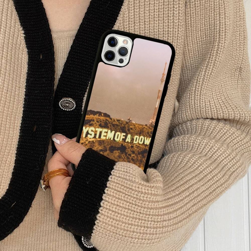 Metal Band System Of A Down PC+TPU Phone Case For IPhone 17 16 15 14 13 12 11 Pro Max Plus Kawaii Cartoon Cover