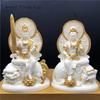 1pc Ivory fruit Guanyin Bodhisattva Desktop Crafts living room vehicle Bedroom decor Daily gift giving Thanksgiving blessing