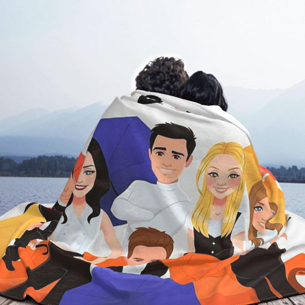 Picnic Friends TV Show Series Blankets Soft Warm Flannel Throw Blanket Cover for Bed Living room Picnic Travel Home Sofa