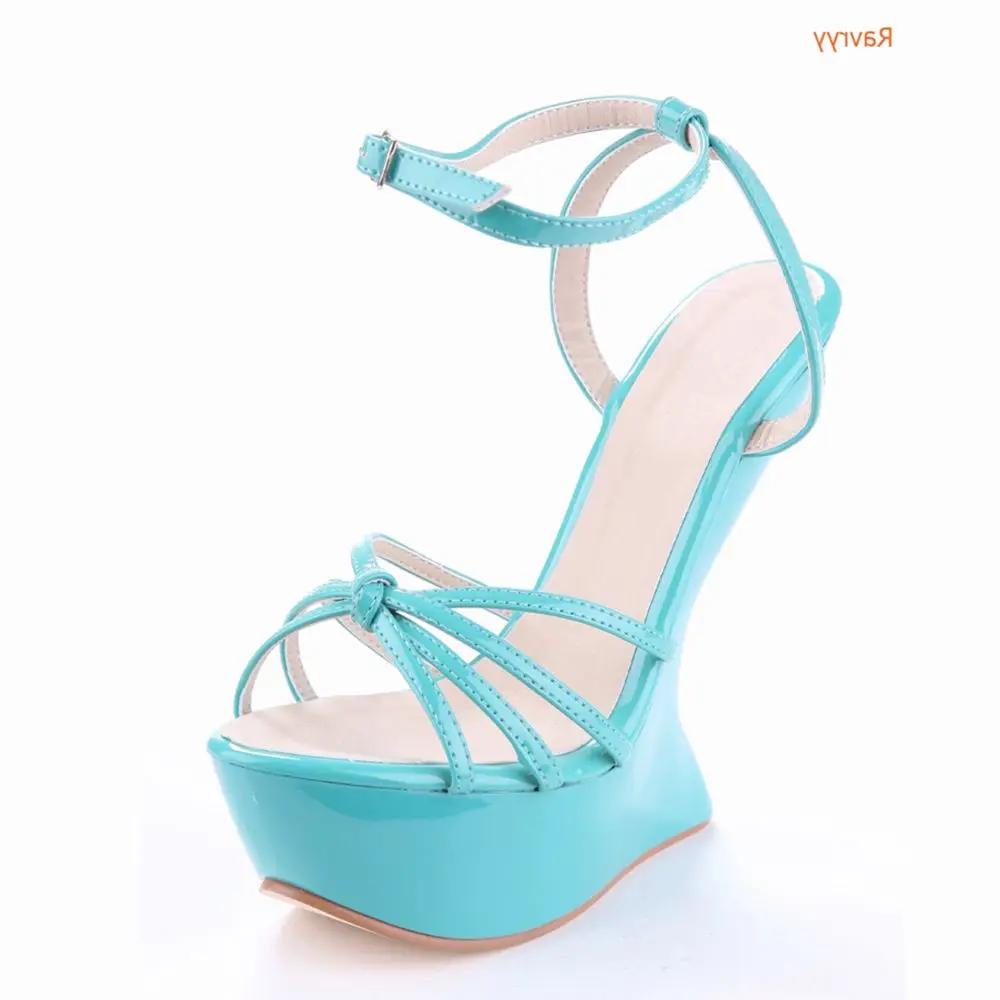 Fashion Strange Style Heel Women Novelty Shoes Metallic Leather Fashion High Heels Slingback T-Tied Mixed Color Summer Sandals