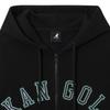 Kangol Letter Semi Overfit Zip Up Black 5141
