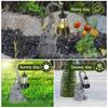 Resin Elephant Statue Solar Elephant Garden Statue Lights Waterproof Outdoor Decor Lights Retro Desktop Craft Decorative Lights