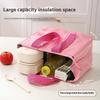 Insulated Lunch Bag Large Thermal Tote with Thickened PU Layer, Leakproof Food Grade Waterproof Cooler Bag for Office, School