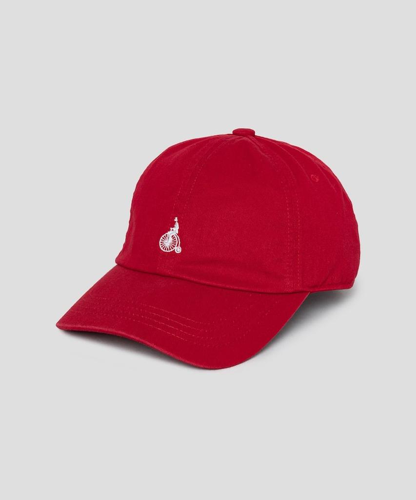 Binpolaegseseoli Cotton Twill Logo Washed Ball Cap - Red