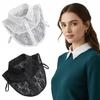 Breathable Fake Collar Pure Color Vintage Lace False Blouse Collar Fashionable Front Tie Detachable Collar Children's Wear
