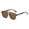 Simple Square Large Frame Glasses For Both Men And Women, Uv-protective Sunglasses 9026