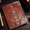 Seven Stone Leather Journal – Large Grimoire Book, Wedding Guest Book, Leather Photo Album, Spell Book, Witchcraft Gift Idea, Book of shadow