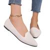 Fashion 2024 Spring and Autumn Fashion New Style Casual Comfortable Solid Color Pointed Women's Shallow Mouth Flat Shoes