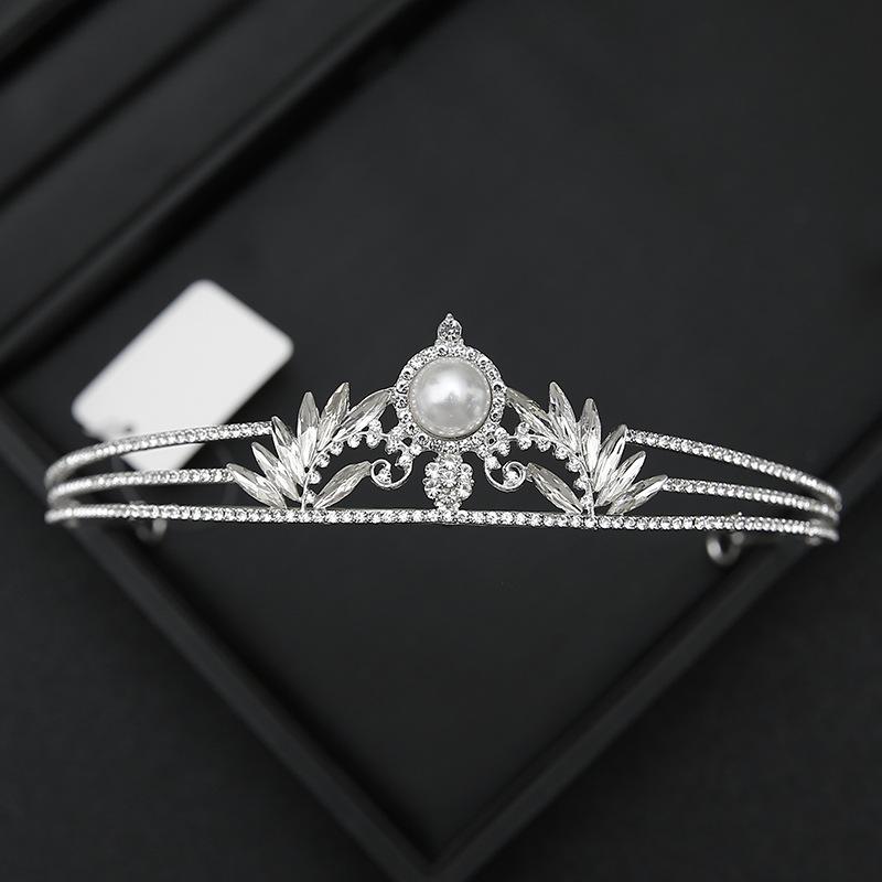 Crown Tiara Bride  Rhinestone Crown  Wedding Dress  Adult Ceremony Birthday  Princess Hair Accessories  Children