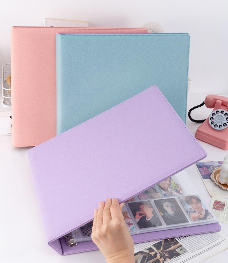 Premium 13-Grid Photo Album, Large Capacity K-Pop Photocard Collection Book for 3'' IDOL Polaroids& Trading Card Storage