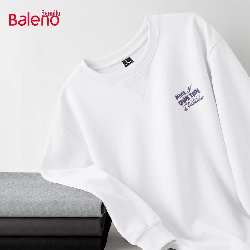 Baleno Men's Casual Loose Fit Long-Sleeve T-Shirt