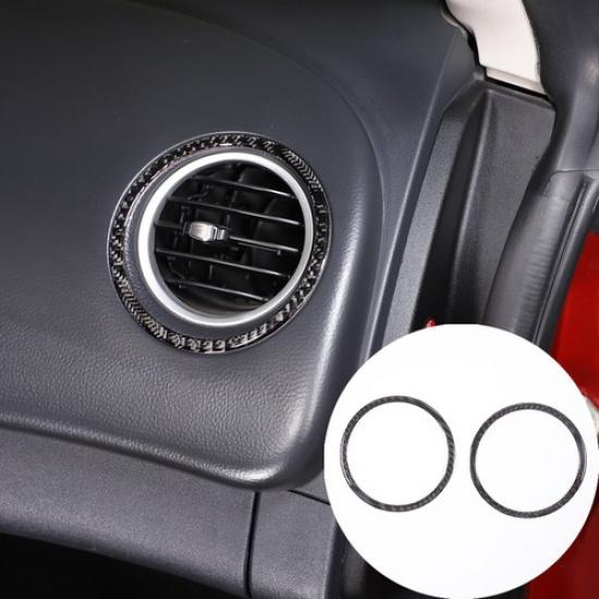 Soft Carbon Fiber Side Air Vent Frame Sticker For Mitsubishi Eclipse 2006-2011