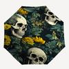 1pc Skull Floral Fashionable Automatic Opening/Closing Folding Umbrella with 8 Bones, Windproof Portable, Daily Use81