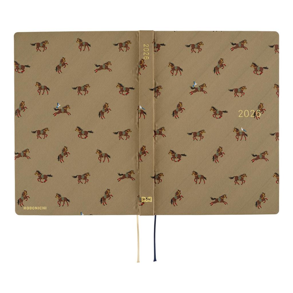Hobonichi Techo 2026 HON English Ty Horse Page Per Edition & Chief/Galloping [A5/1 Day/January/Monday Start]