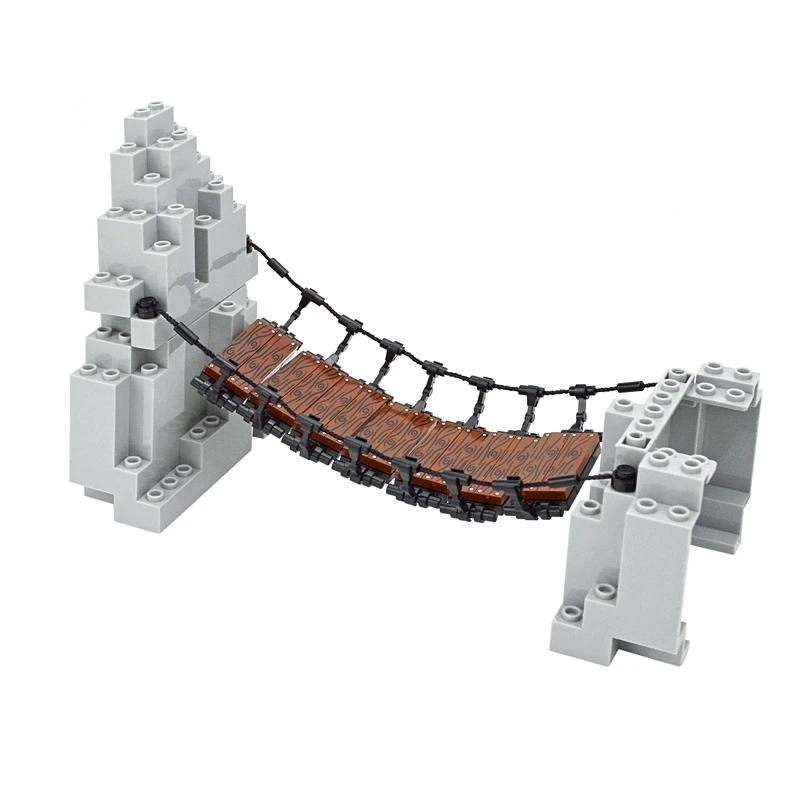 MOC Roccia Pannello Roccioso Montagna Fai da Te Serie Città Vista Strada Giocattolo Mattoncini Si Adatta Per 23996 Assembla Particelle Giocattoli Giocattoli