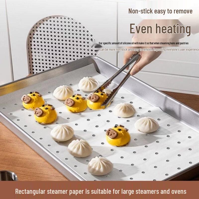 ZISIZ Rectangular Food-Grade Steamer Liners