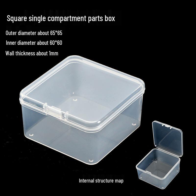Clear Plastic Storage Box for Small Accessories and Jewelry