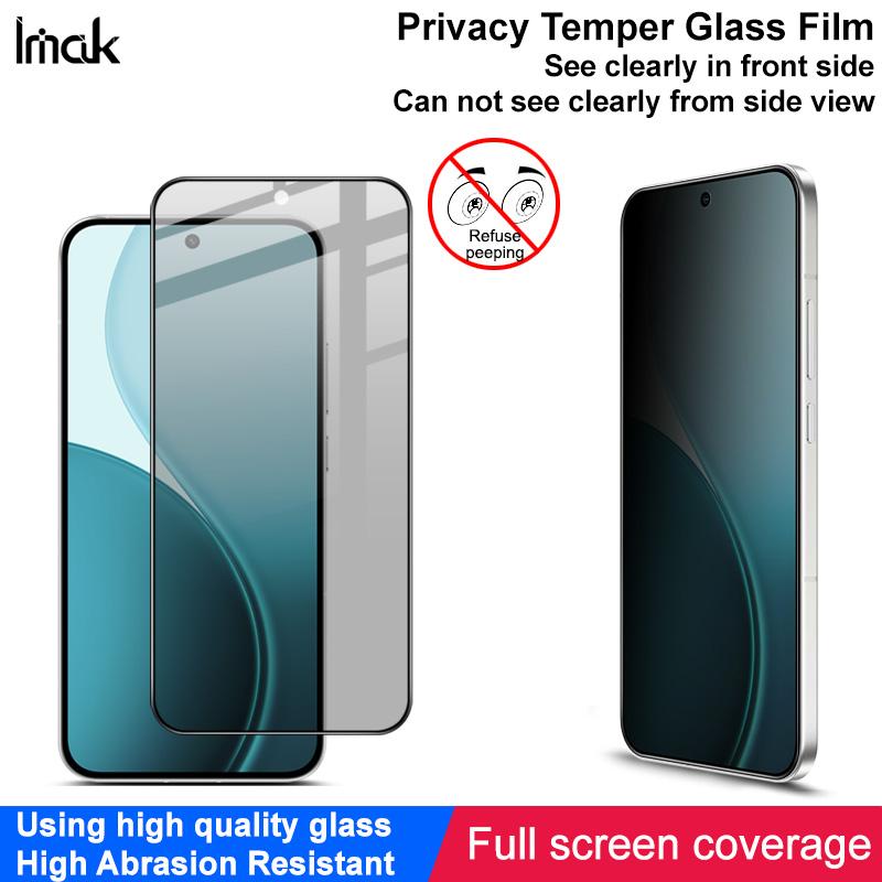 For OPPO Reno14 F 5G Global Glass IMAK Privacy Temper Glass Full Screen Coverage Film