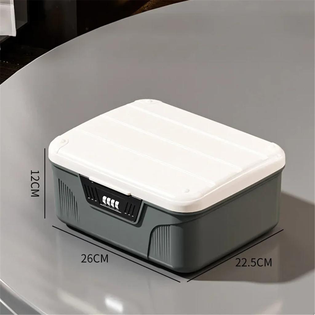 Safe Security Storage Box Passport Cash Organizer Case Household Valuables Jewelry Document Privacy Security Storage Safe Box
