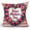Happy MotherS Day  Best Mom Pillows Pattern Cushion Cover Suitable For Sofa Bedroom Car Pillow Cover