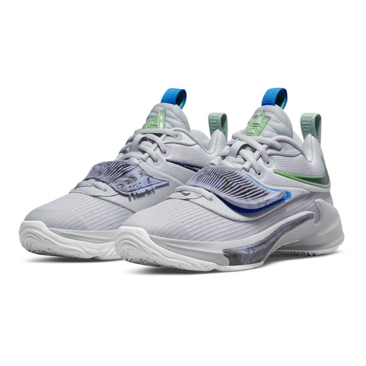 Nike Zoom Freak 3 GS Grey Fog Light Green Spark Kinder-Sneaker Weiß Cave-Purple DB4158-004