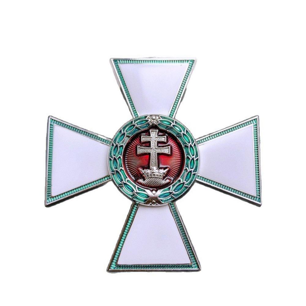 Second Class Merit of the Kingdom of Hungary, Cross Medal, Metal Emblem, Foreign Commemorative Medal, Badge, Christmas Gift, Stocking Stuffers