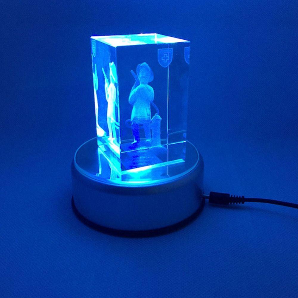 Crystal Statues LED Display Base LED Crystal Light Stand Crystal Lamp Holder Changing Light Stand