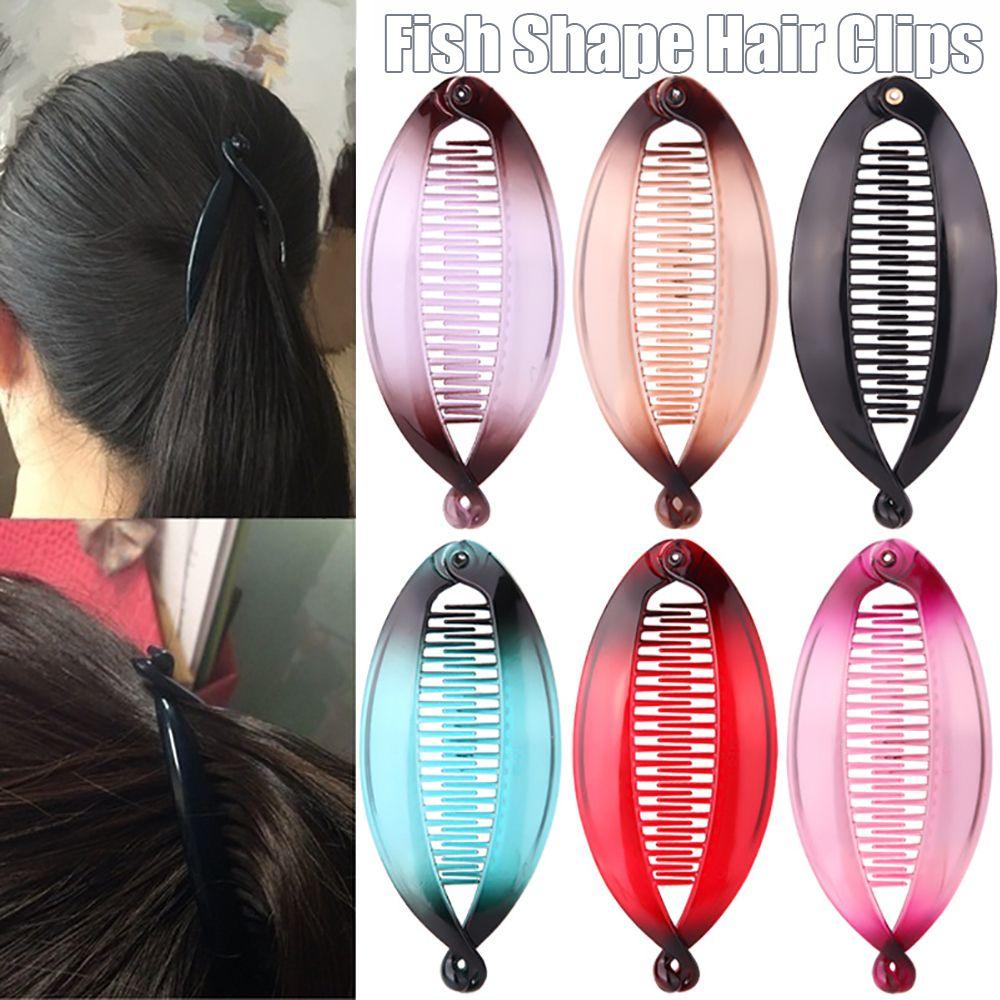 

Colorful Clamp Hair Hair Accessories Hairpin Fish Shape Barrette Hair Claw Clip Hair Clip чёрный