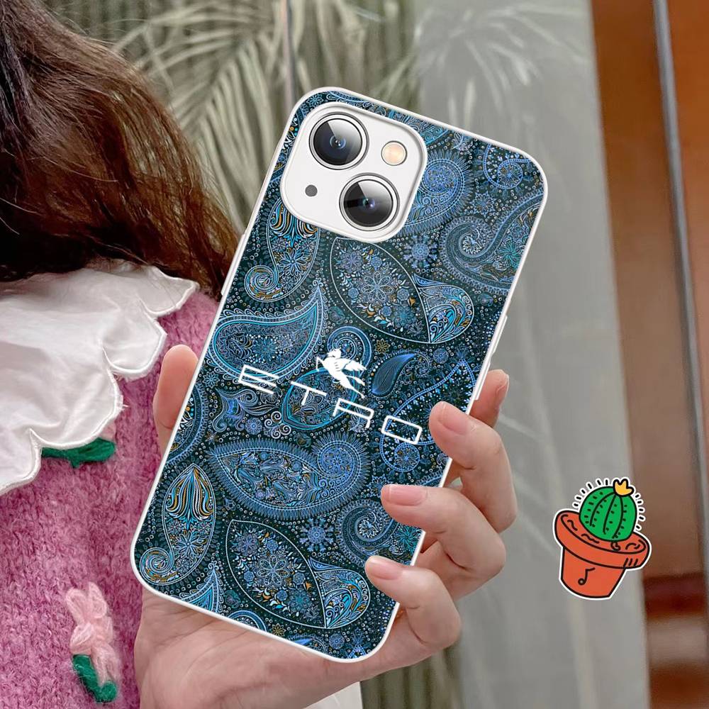 Classic Design E-Etro For IPhone 14 13 12 Mini 11 Pro XS Max X XR 14 Plus Tempered Glass Cover
