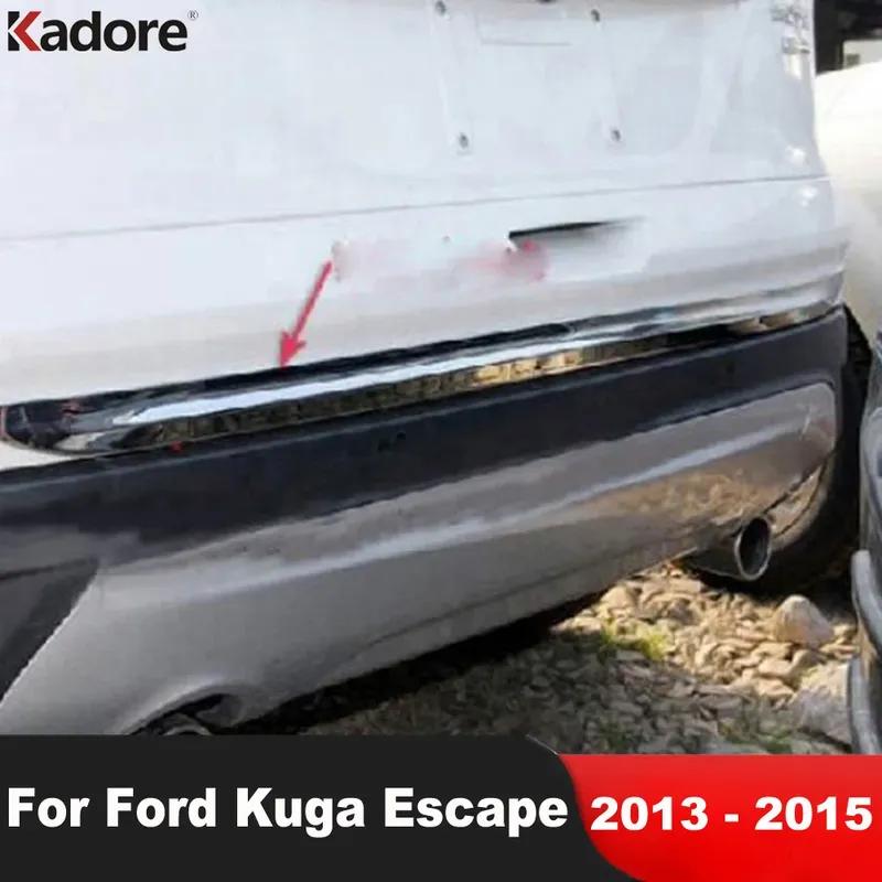 For Ford Kuga Escape 2013 2014 2015 ABS Chrome Car Rear Trunk Lid Cover Trim Tailgate Molding Garnish Strip Accessories