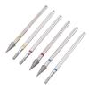 6pcs Nail Drill Bits Set Tungsten Carbide Nail Bits for Acrylic Gel Nails Electric Nail Drill