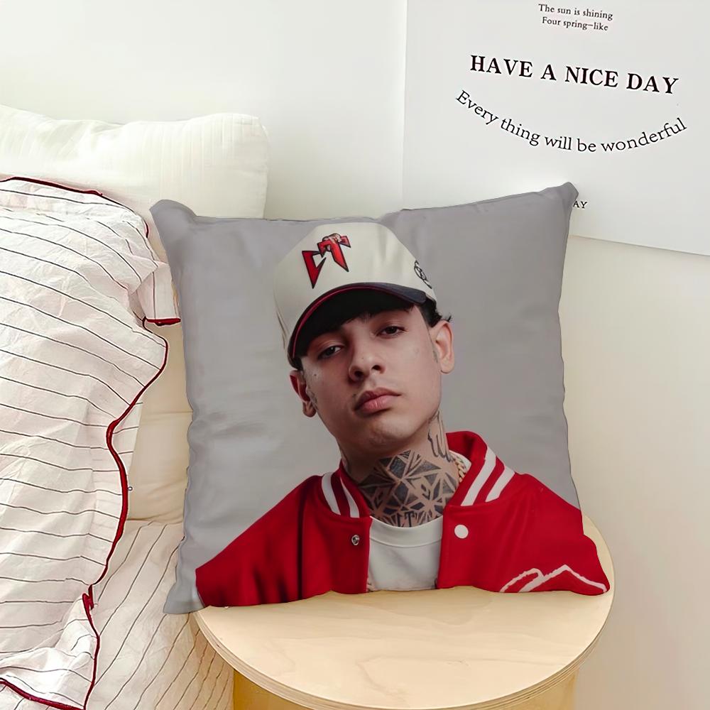 Rapper Natanael Cano Music Pillow Case Sofa Living Room Bedroom Headboard Backrest Cushion Square Cushion Nap Time
