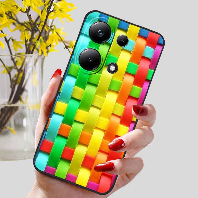 For Xiaomi Redmi Note 13 Pro 4G Case Black Silicon TPU Shockproof Soft Cover For Redmi Note13 4G 2024 Protect Capa 13Pro Coque