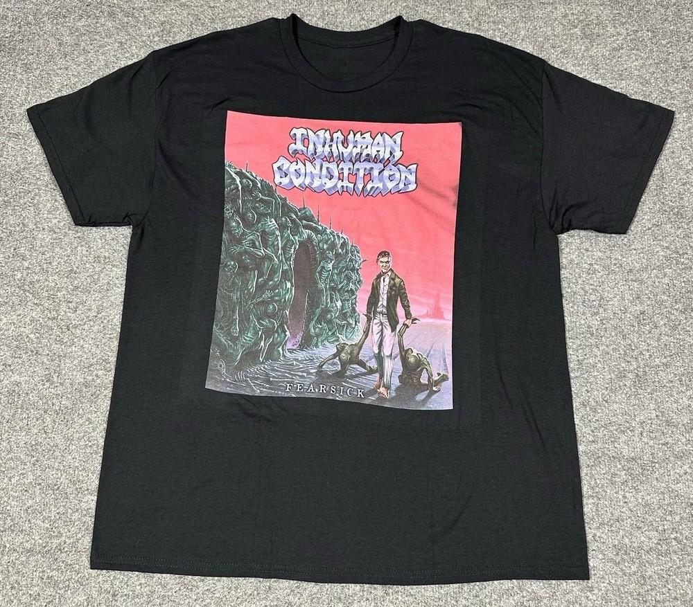 Футболка Inhuman Condition Размеры S-5XL НОВАЯ Black Metal Thrash Репринт Новая Унисекс Футболка M