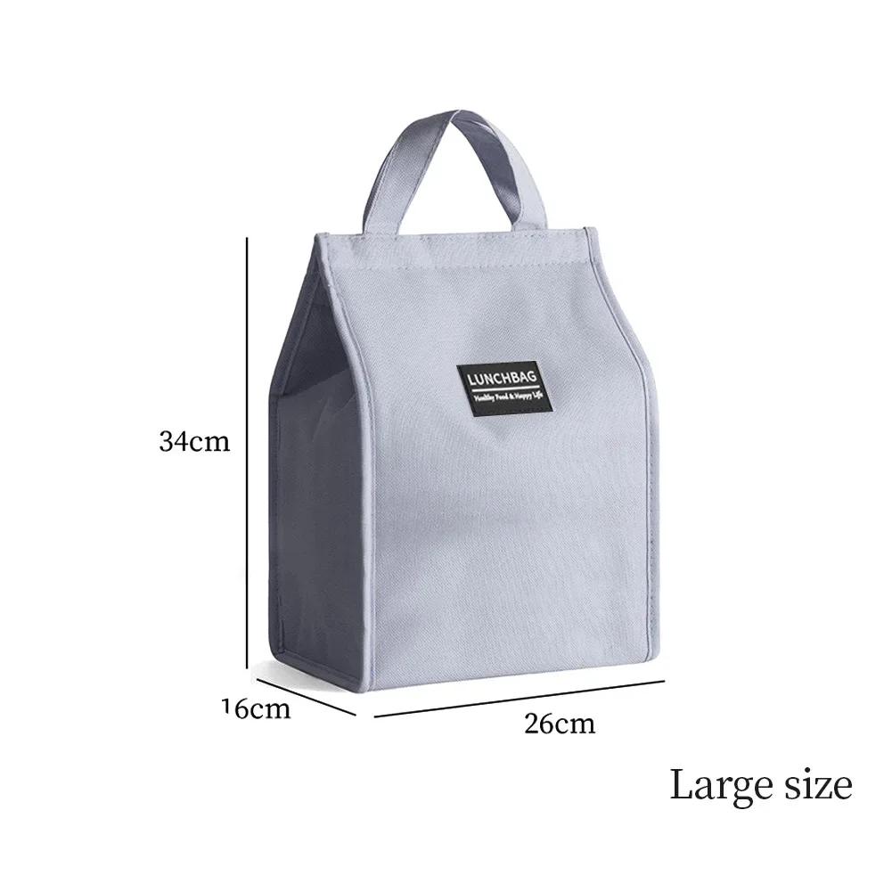 Thermoisolierte Lunchtaschen für Männer und Frauen, Oxford-Stoff, Bento-Box, Organizer, tragbare Lunchtasche, Kühltasche, Tragetasche für Lebensmittel