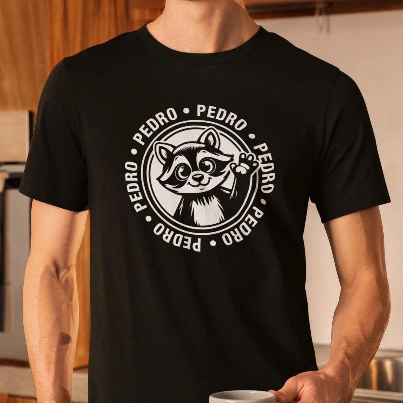 Men s and Women s T-shirts Pedro Dancing Raccoon Trendy Meme Comedy Fun Saying Funny Fun S