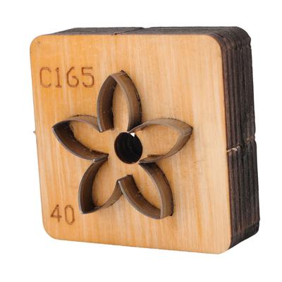 Flower Leather Cutting Die   Wood Base Carbon Steel Flower Shaped Leather Cutting Mold for Craft