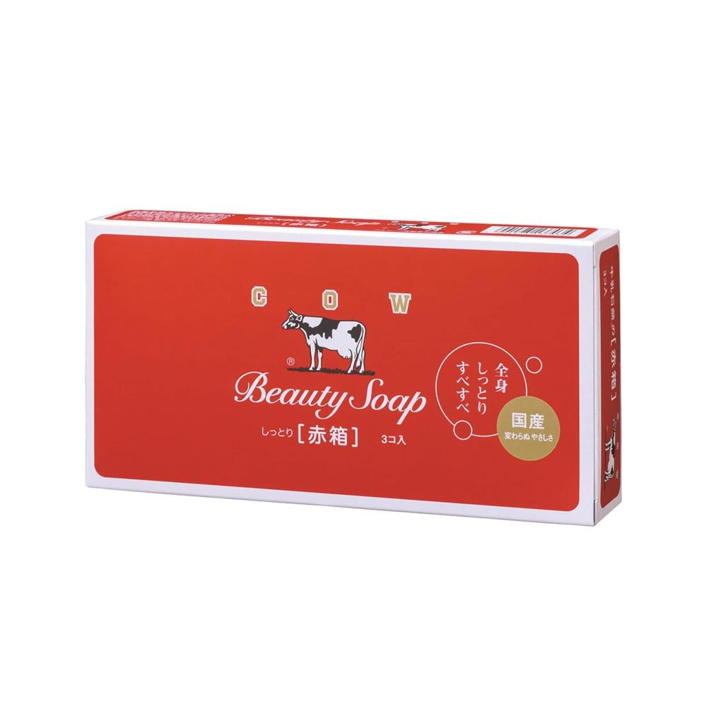 Cow Brand Beauty Soap Red Box - 3 Bars / 6 Bars