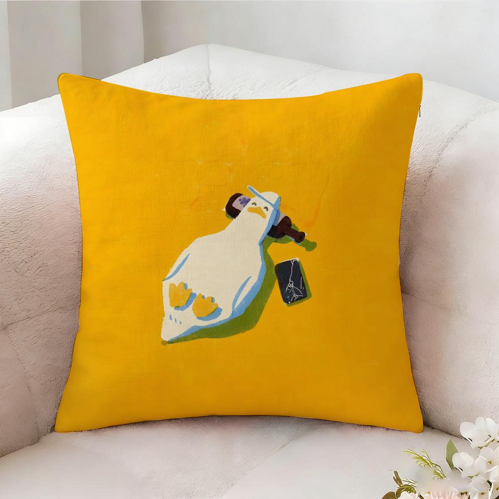 Funny And Surprising Duck Pillow Case Pillowcase Doublesided Printed Sofa Cushion Bedroom Headboard Pillow