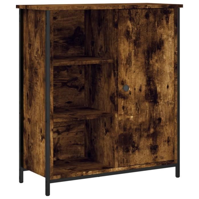 VidaXL Buffet chêne fumé 70x30x80 cm bois d'ingénierie 835496