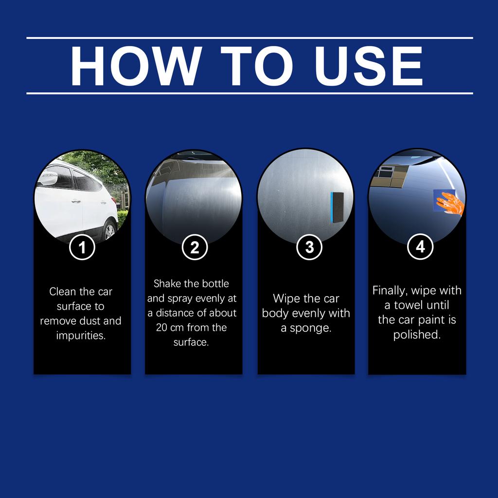 Car Polishing Ceramic Coating Agent Car Paint Care Spray Car Paint Surface Cleaning Dust Maintenance Polishing Coating Agent
