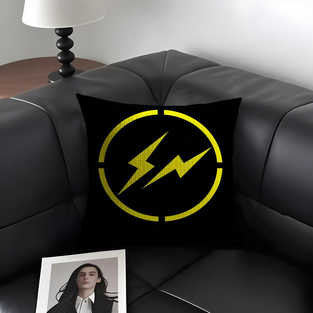 Lightning FFragment DesignS Cushion Cover Natural Linen Organic Fabric DoubleSided Printing Sofa Home Decor Gift Pillow Case