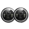 Lezalic LED Headlights Left and with Squid Daytime Running Projector Turn High and Low Beams for Land and Wrangler 7-inch (2 Pieces, Right) Rings,