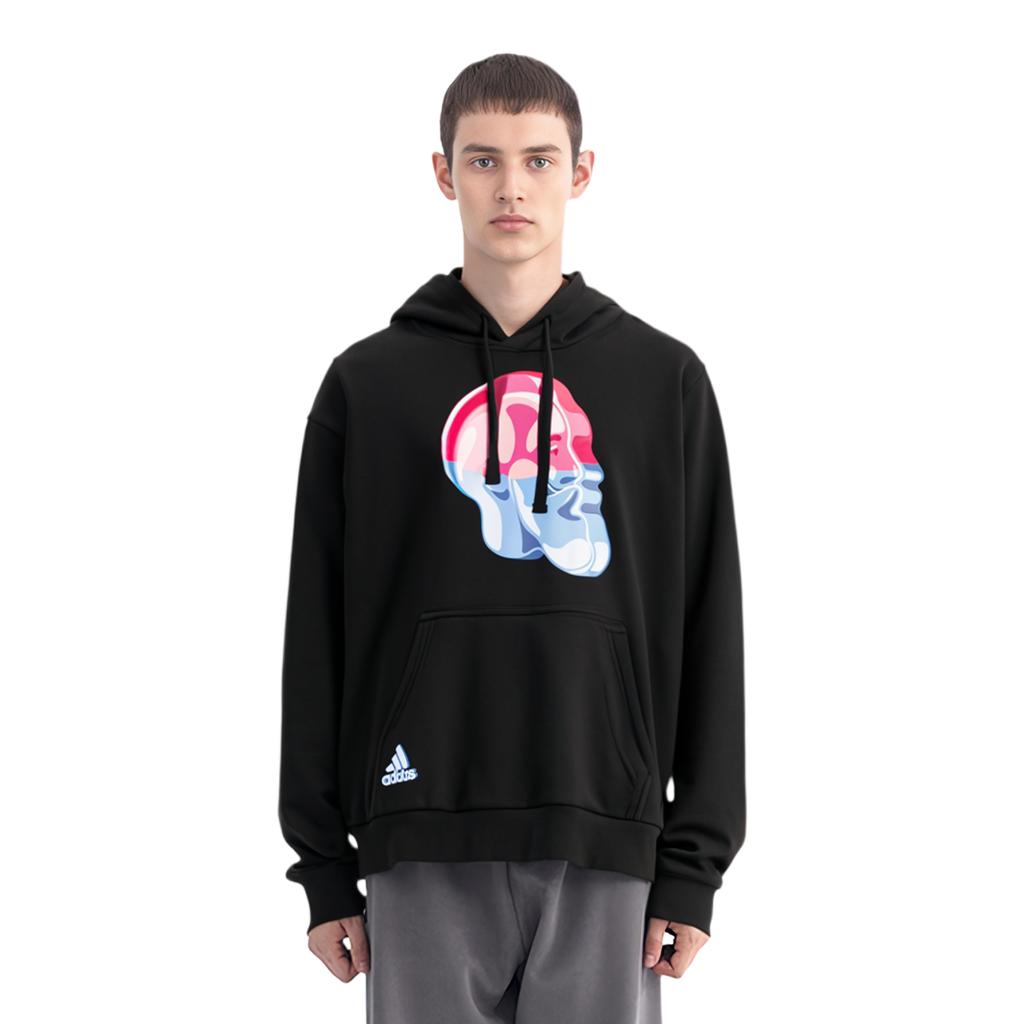 Adidas Sweatshirts Men's Black Hooded Moderate Regular GK0118