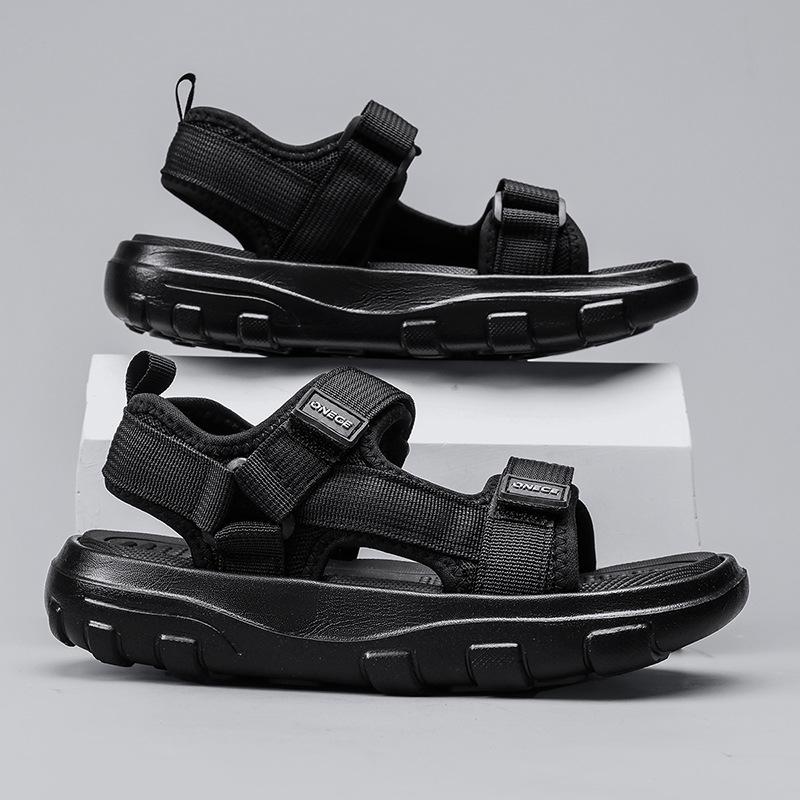 

New Style Flip-flops with Soft Soles for Boys. Casual, Anti-slip Beach Shoes. Slippers. 30 чёрный